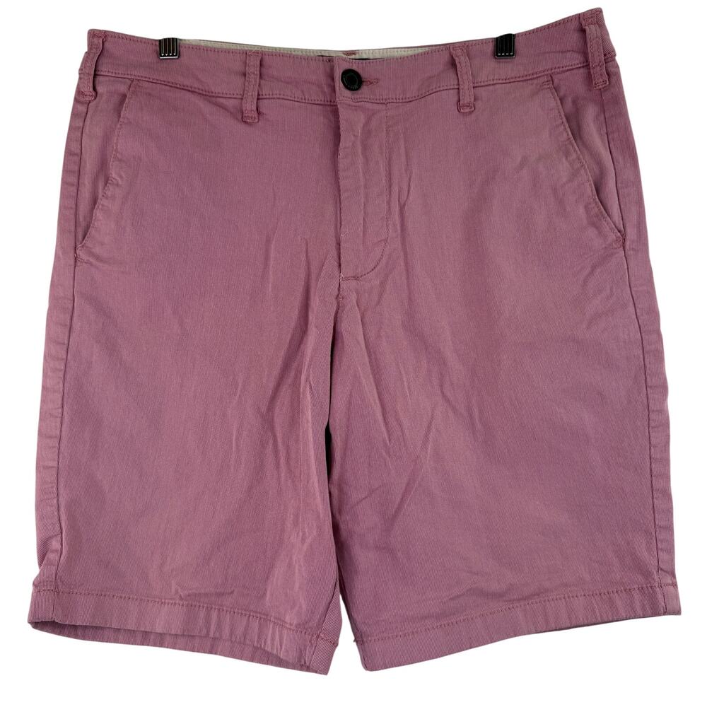 Hollister Men's Pink Flat Front Short Epic Flex 9" Shorts Size 34